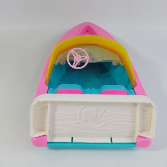 2020 Mattel Barbie Speedboat Pink Turquoise Lake Pool Beach Floating Boat ONLY - Picture 3 of 5